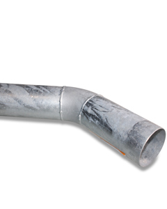 Bend 45deg f/ext. f/fill tube dia102 wo/flanges hot-galv